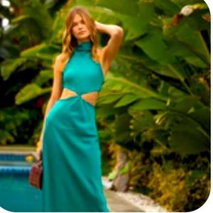 Can I Cut In Blue Dress